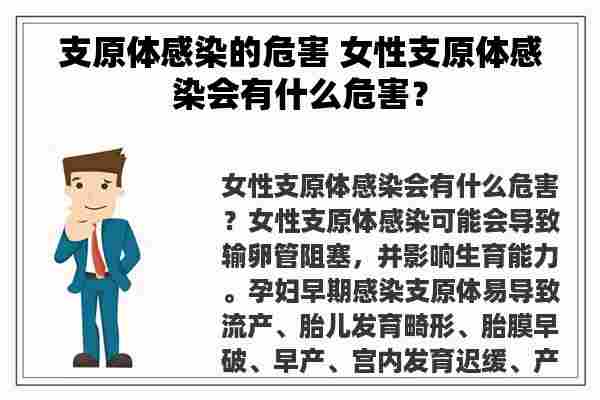 支原体感染的危害 女性支原体感染会有什么危害？